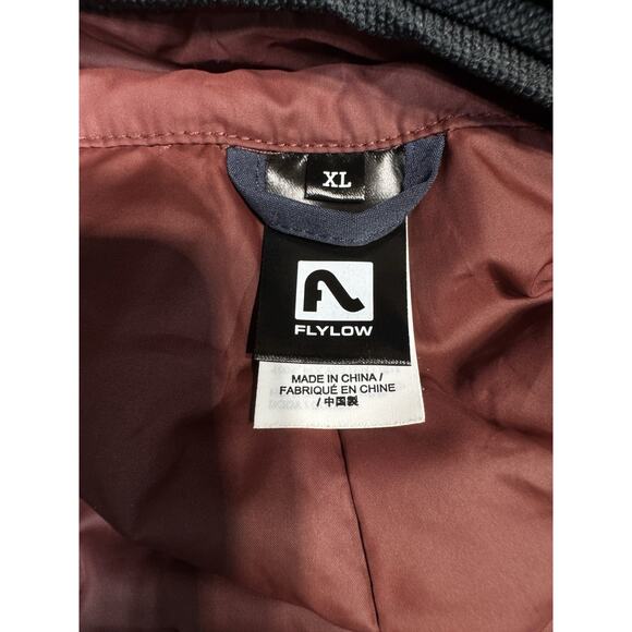 Flylow Men's Tannen Navy Bib Pants Insulated Ski/Snowboard Size XL Style 1350 - Picture 3 of 9